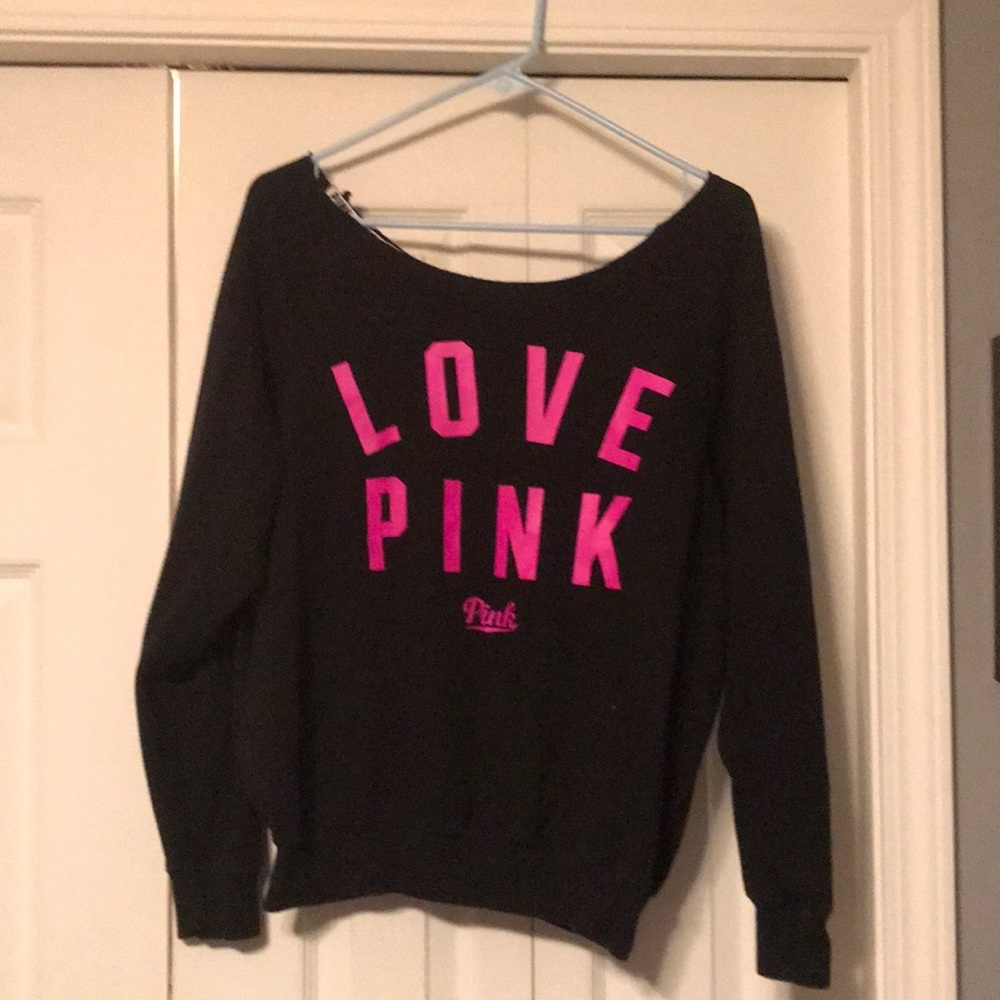 Off the shoulder sweatshirt